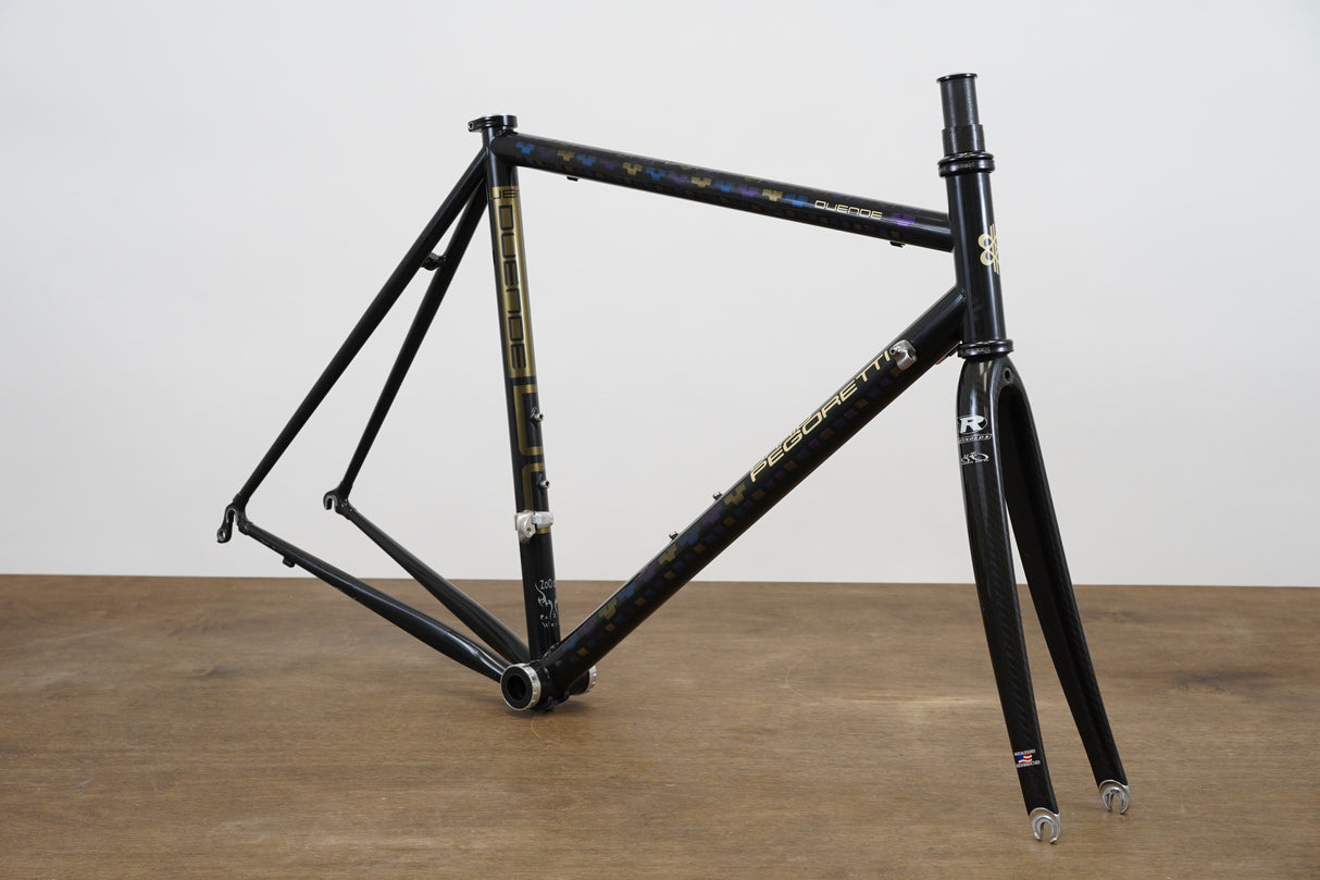 2008 52cm Dario Pegoretti Duende Columbus Steel Rim Brake Road Frameset