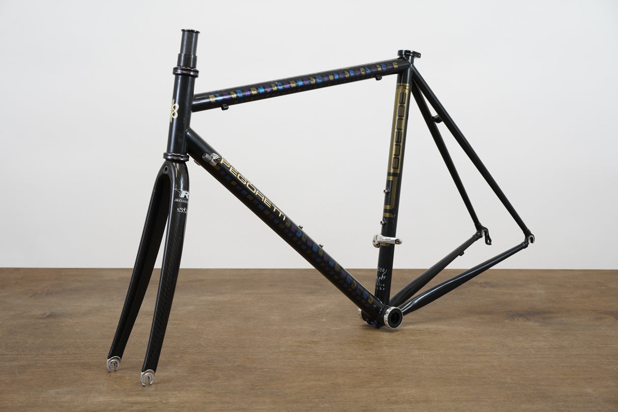 2008 52cm Dario Pegoretti Duende Columbus Steel Rim Brake Road Frameset