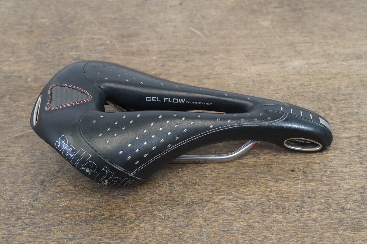 143mm Selle Italia Max Gel Flow Vanox Rail Road Saddle 318g