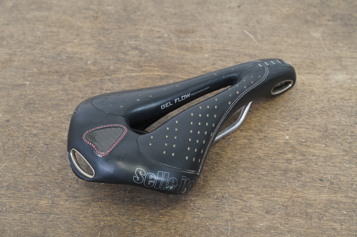 143mm Selle Italia Max Gel Flow Vanox Rail Road Saddle 318g