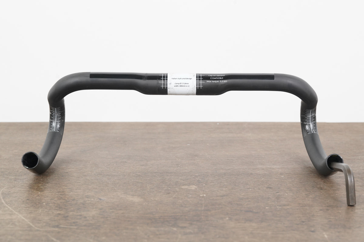 40cm 3T Ergonova Team Stealth Carbon Compact Road Handlebar 31.8mm