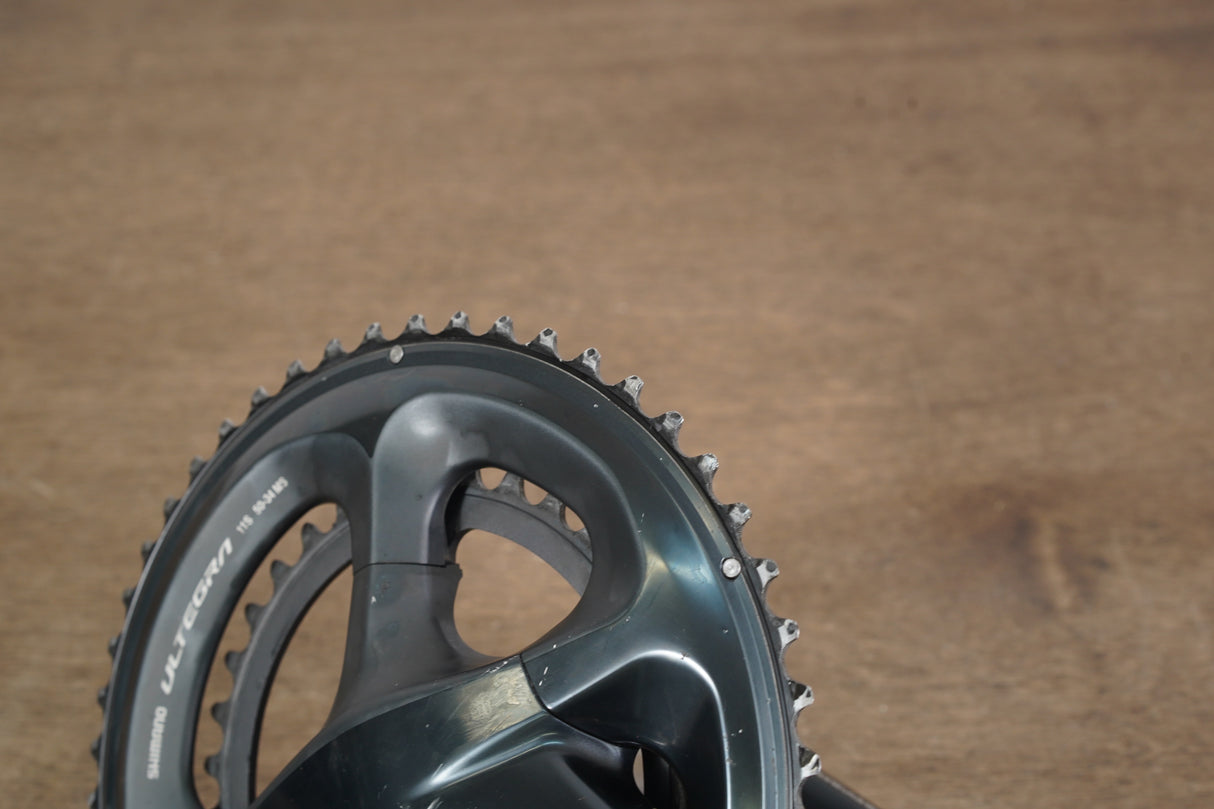 172.5mm 50/34T Shimano Ultegra FC-R8000 11 Speed Crankset 8000