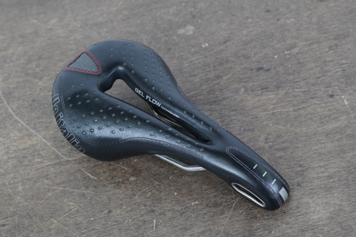 147mm Selle Italia Max Gel Flow Ti 316 Titanium Rail Road Saddle 321g