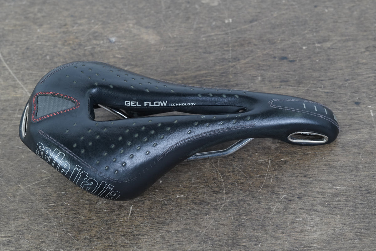 147mm Selle Italia Max Gel Flow Ti 316 Titanium Rail Road Saddle 321g