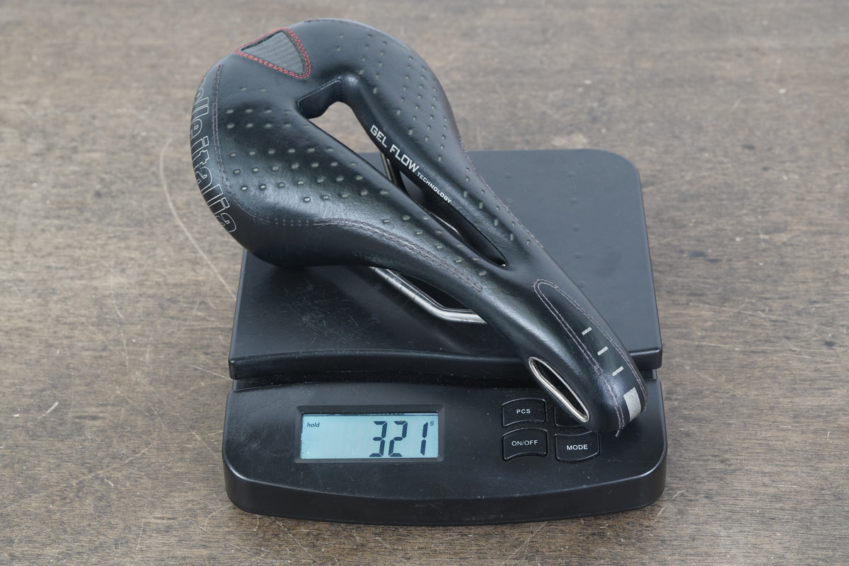 147mm Selle Italia Max Gel Flow Ti 316 Titanium Rail Road Saddle 321g