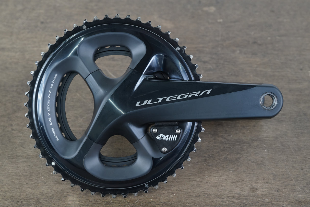 172.5mm 52/36T Shimano Ultegra FC-R8000 4iiii Power Meter Crankset 719g