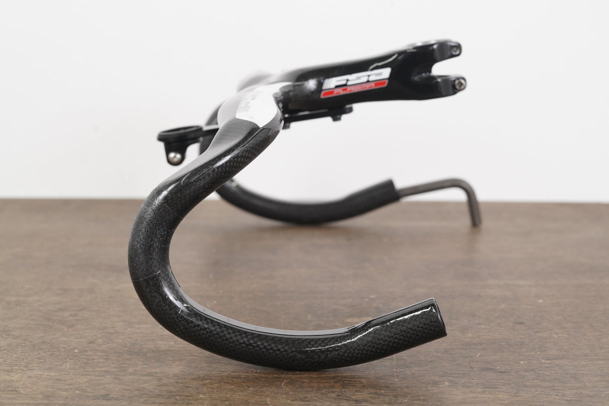 42cm 120mm FSA Plasma Integrated Carbon Barstem Handlebar + Mount 1 1/8"