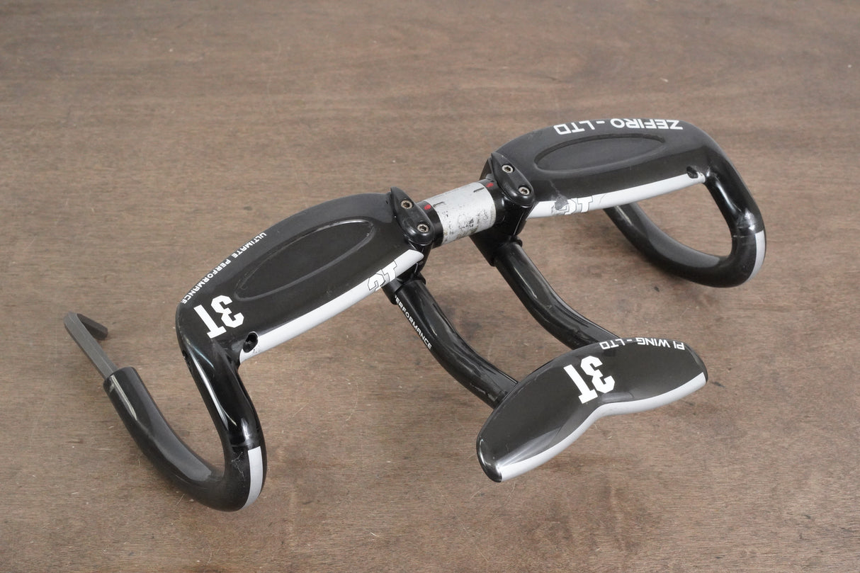 40cm 3T Zefiro LTD + PI Wing LTD Carbon Compact Road Triathlon TT Handlebar