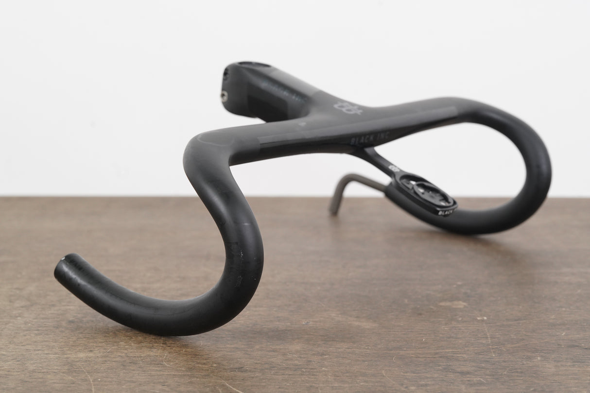 40cm 110mm -6 Degree Black Inc. Carbon Barstem Handlebar + Mount 1 1/8"