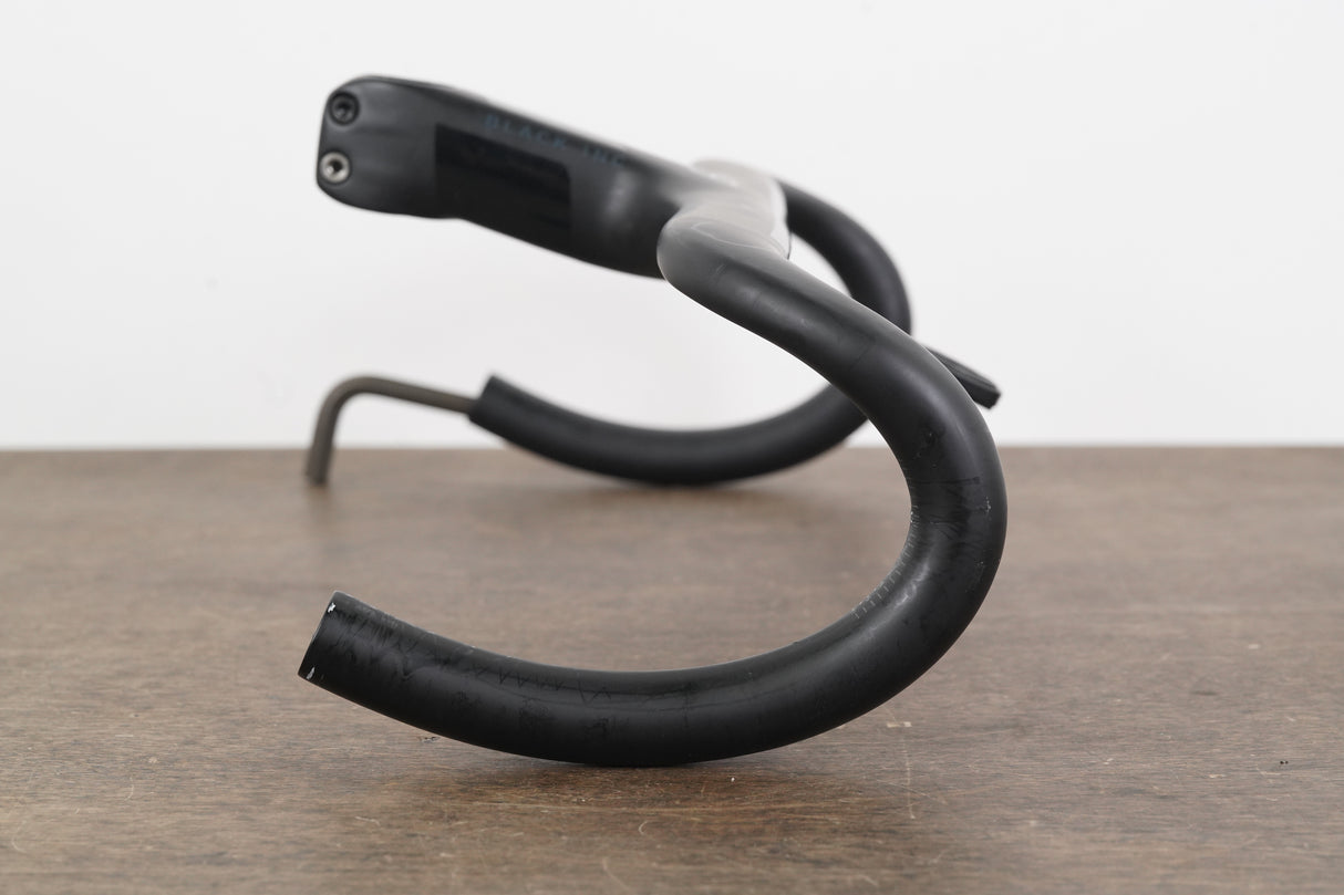 40cm 110mm -6 Degree Black Inc. Carbon Barstem Handlebar + Mount 1 1/8"