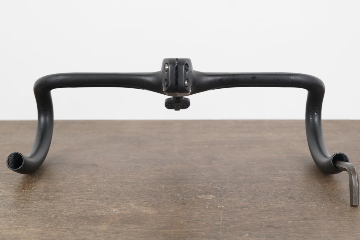40cm 110mm -6 Degree Black Inc. Carbon Barstem Handlebar + Mount 1 1/8"