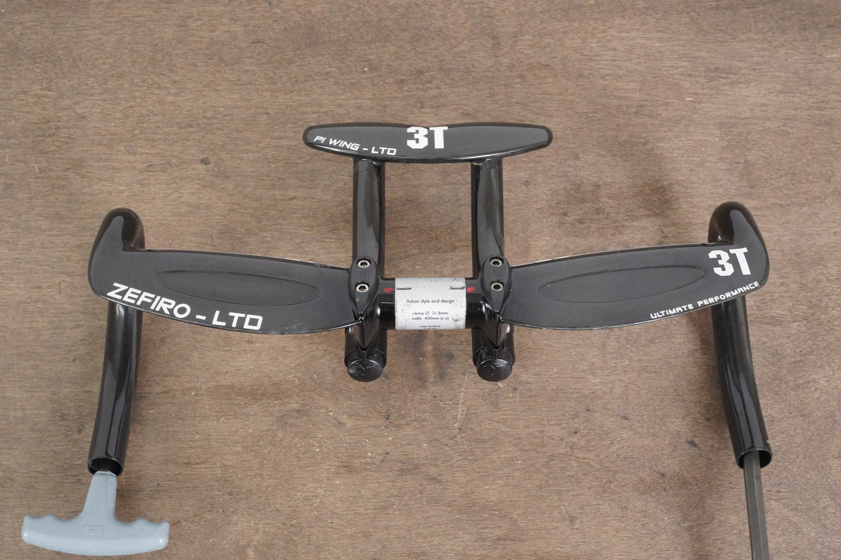 40cm 3T Zefiro LTD + PI Wing LTD Carbon Compact Road Triathlon TT Handlebar