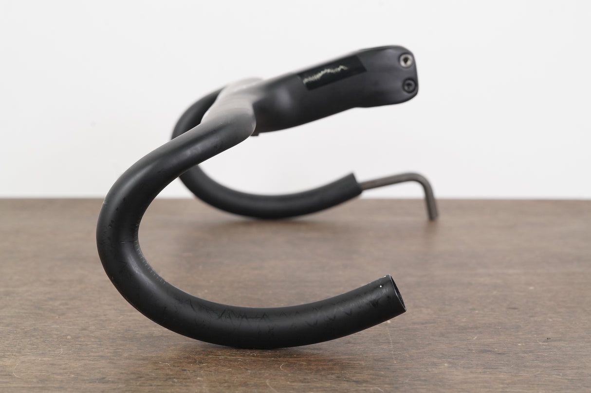 40cm 110mm -6 Degree Black Inc. Carbon Barstem Handlebar + Mount 1 1/8"
