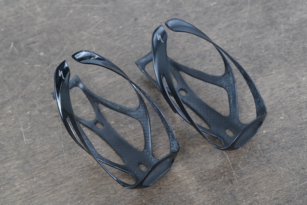 (2) Specialized S-WORKS Rib Cage III Carbon Water Bottle Cages 44g