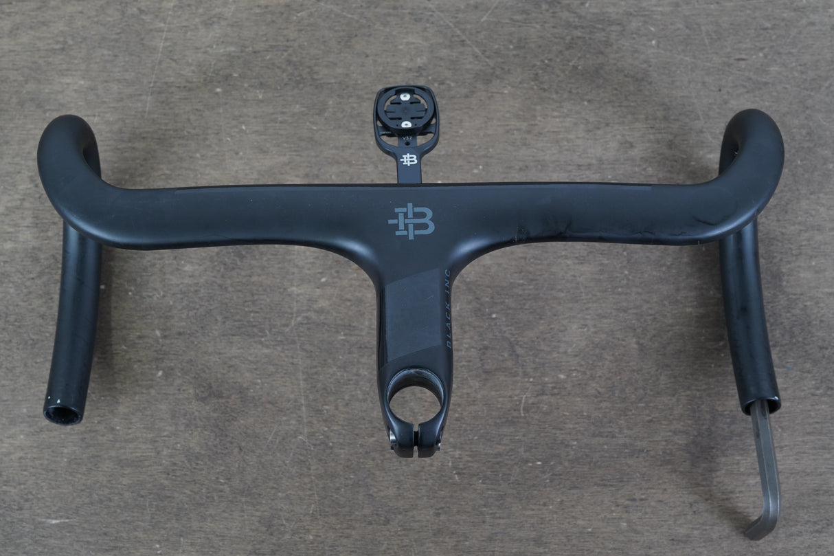 40cm 110mm -6 Degree Black Inc. Carbon Barstem Handlebar + Mount 1 1/8"