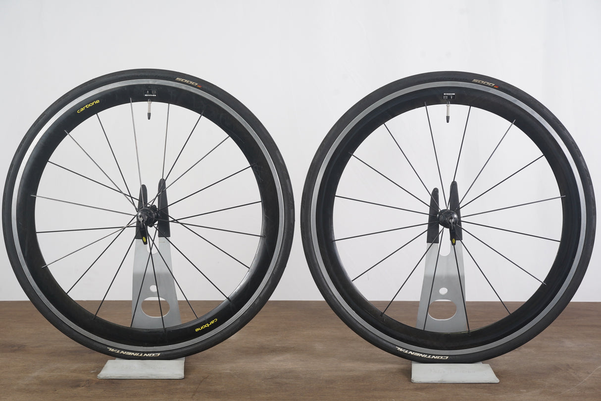 Mavic Cosmic Carbone Carbon Clincher Rim Brake Wheelset Campagnolo 11 Speed