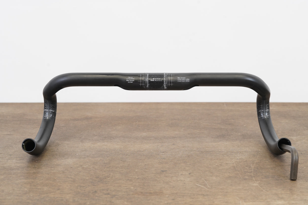 42cm 3T Ergonova Team Stealth Carbon Compact Road Handlebar 31.8mm