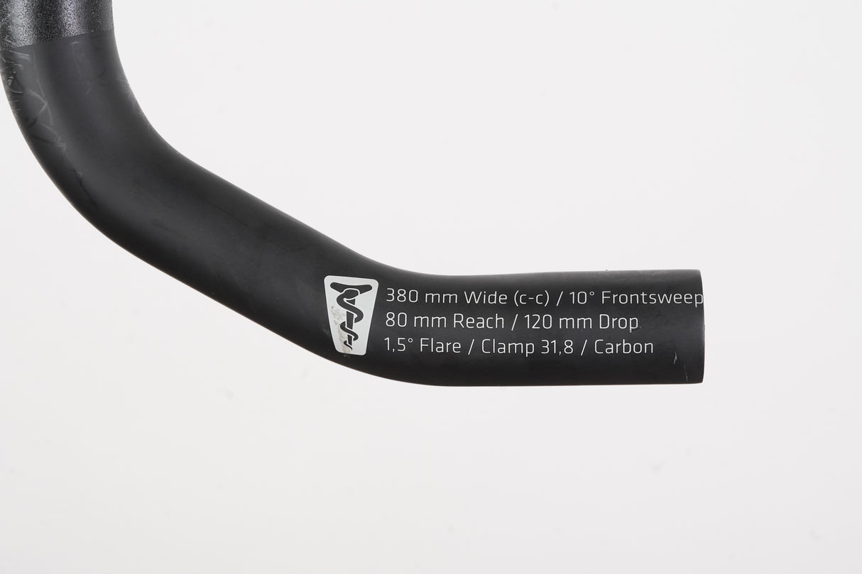 38cm SQLab 312 R Aero Compact Carbon Road Handlebar
