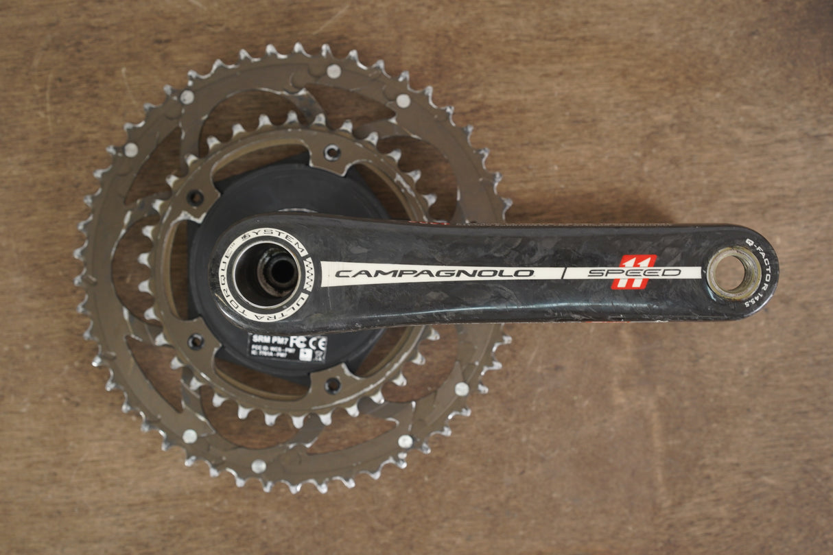 172.5mm 50/34T Campagnolo 11 Speed SRM Power Meter Road Carbon Crankset