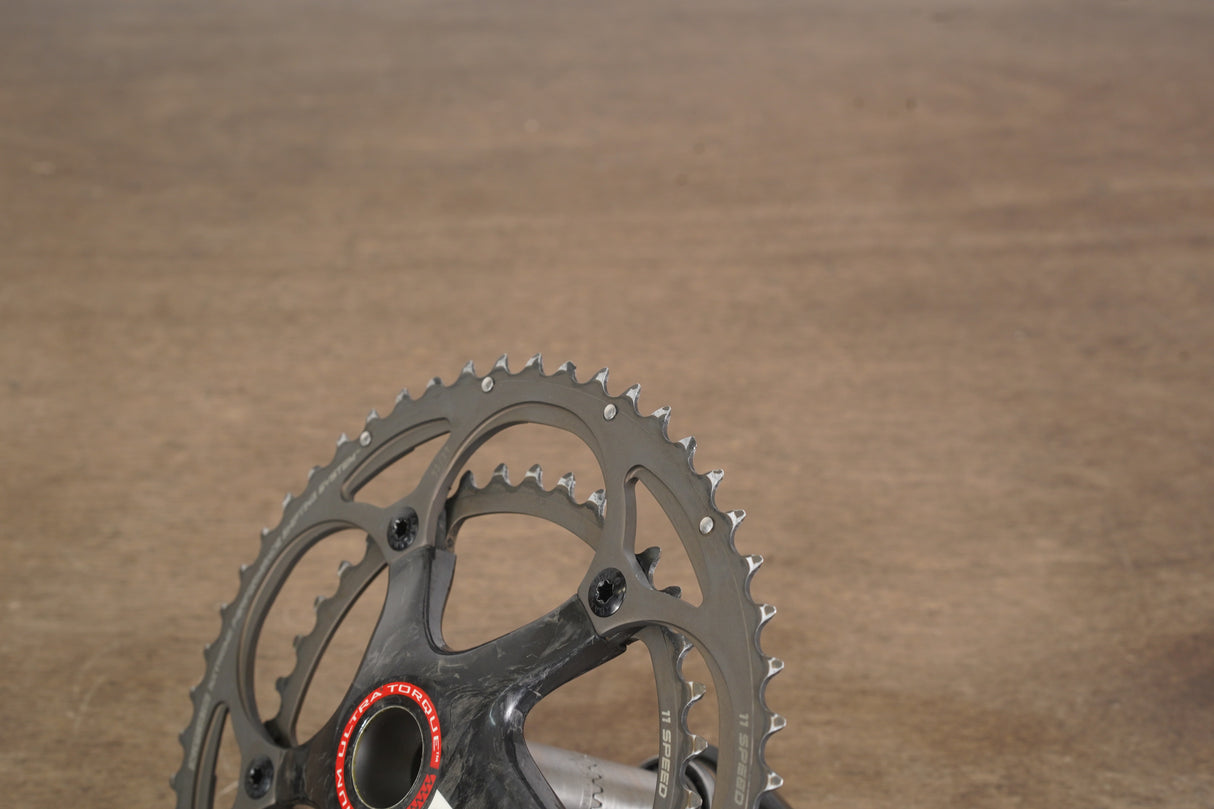 172.5mm 53/39T Campagnolo Super Record Titanium 11 Speed Carbon Crankset