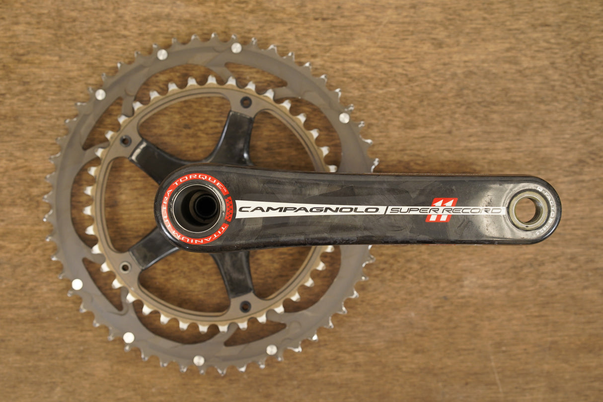 172.5mm 53/39T Campagnolo Super Record Titanium 11 Speed Carbon Crankset