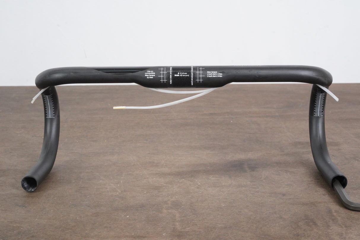 42cm 3T Tornova Team Stealth Carbon Traditional Bend Road Handlebar 31.8mm