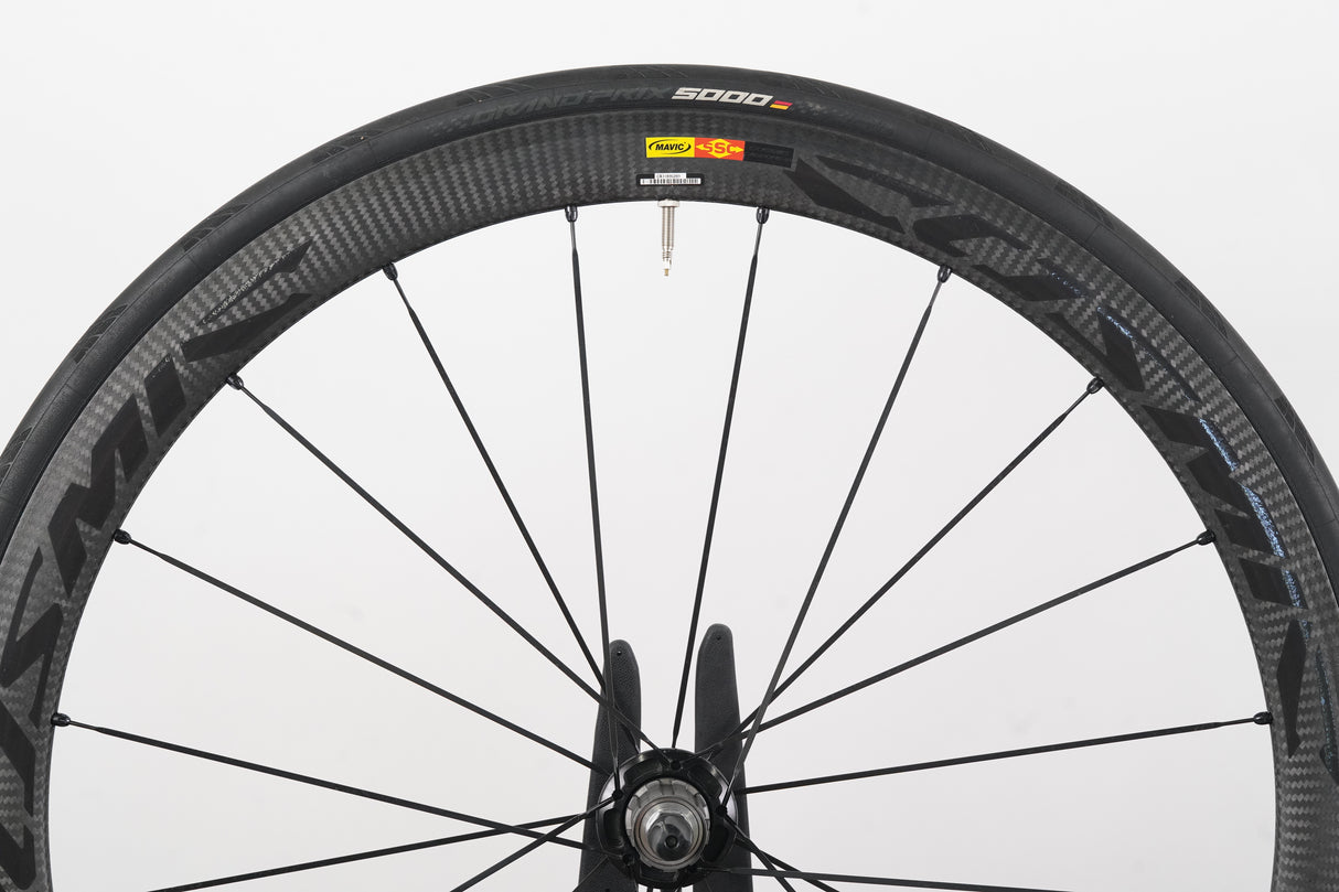 Mavic Cosmic Carbone 40 Carbon Clincher Rim Brake Wheelset 11 Speed