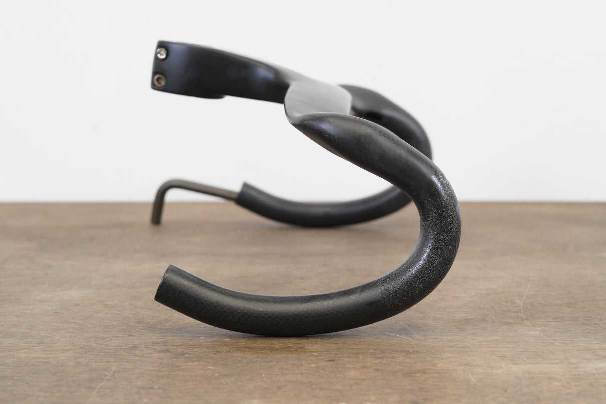 38cm Generic 100mm -6 Degree Integrated Carbon Barstem Handlebar 1 1/8"