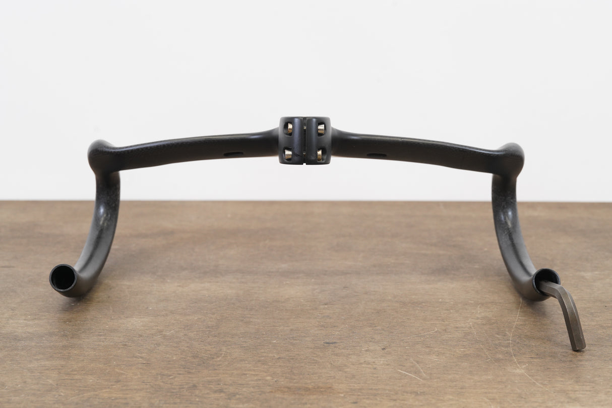 38cm Generic 100mm -6 Degree Integrated Carbon Barstem Handlebar 1 1/8"