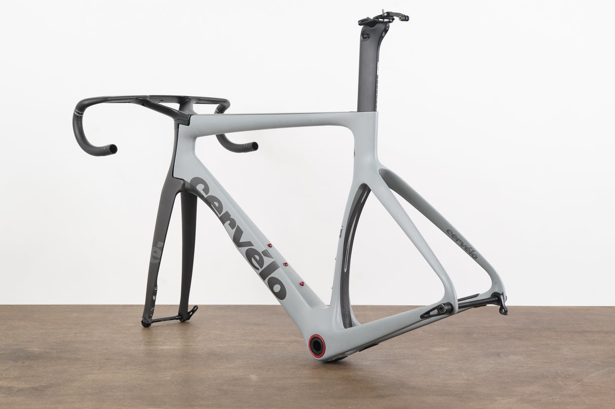 2021 56cm Cervelo S5 Carbon Aero Disc Brake Road Frameset + Cockpit