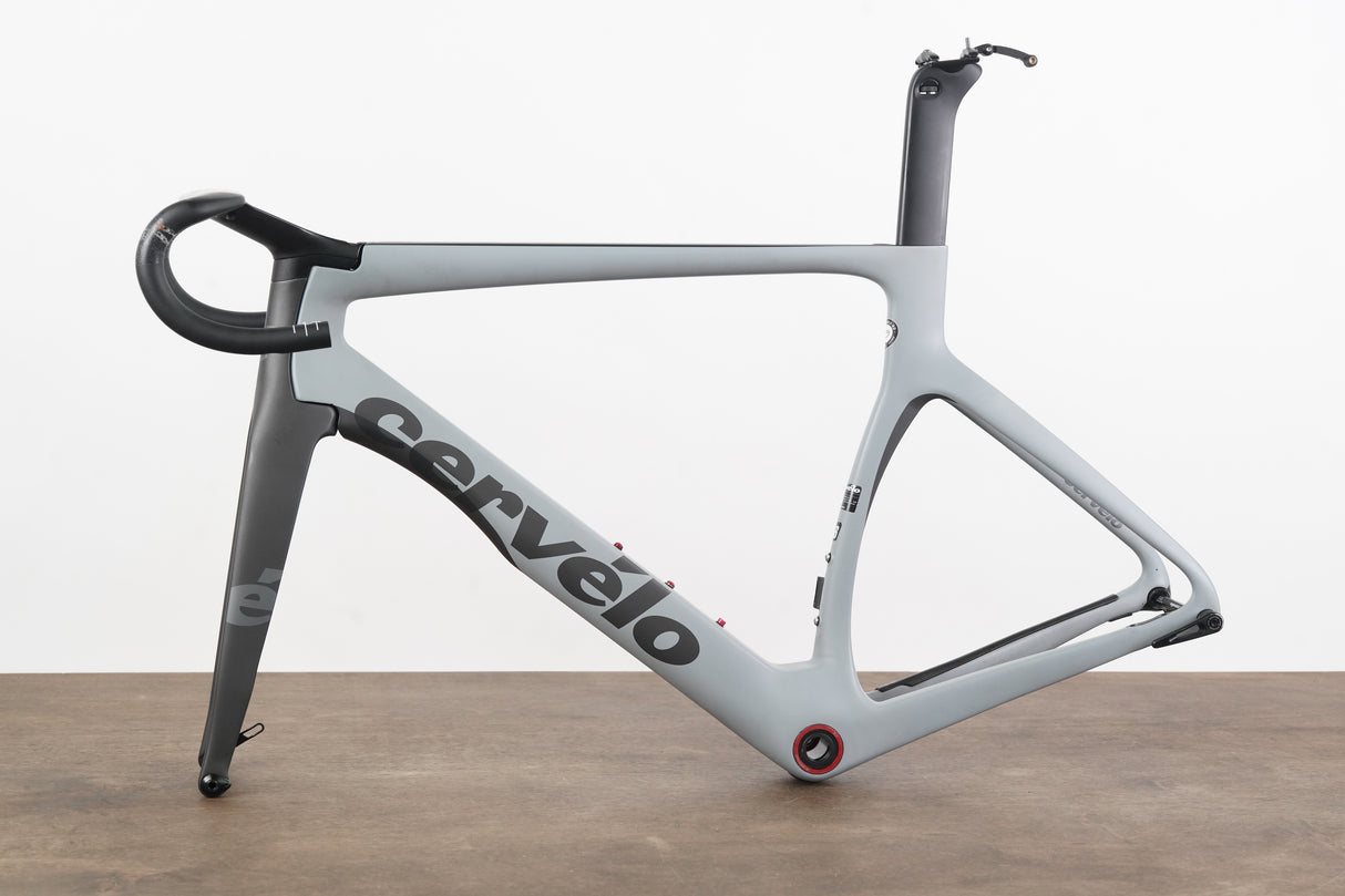 2021 56cm Cervelo S5 Carbon Aero Disc Brake Road Frameset + Cockpit