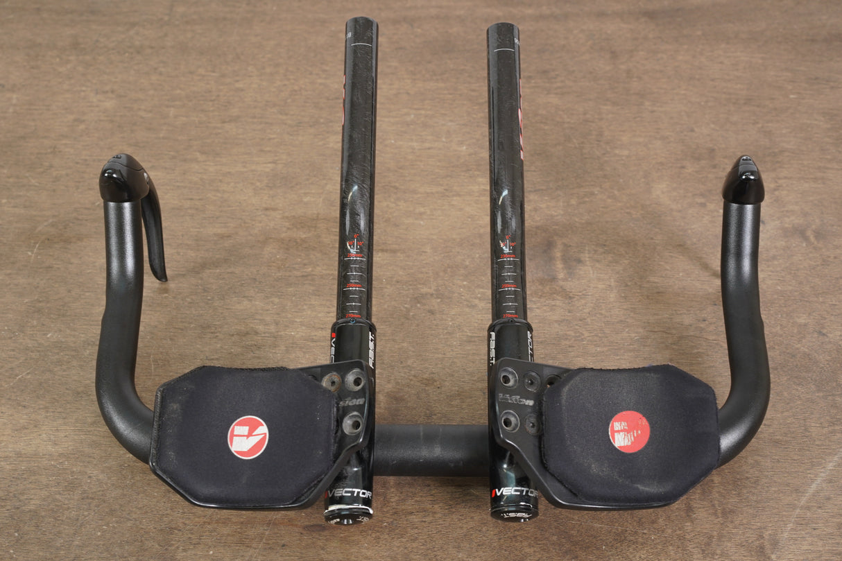 41cm Cannondale Alloy Aero TT Handlebar + Vision Vector Carbon Extensions TT Triathlon