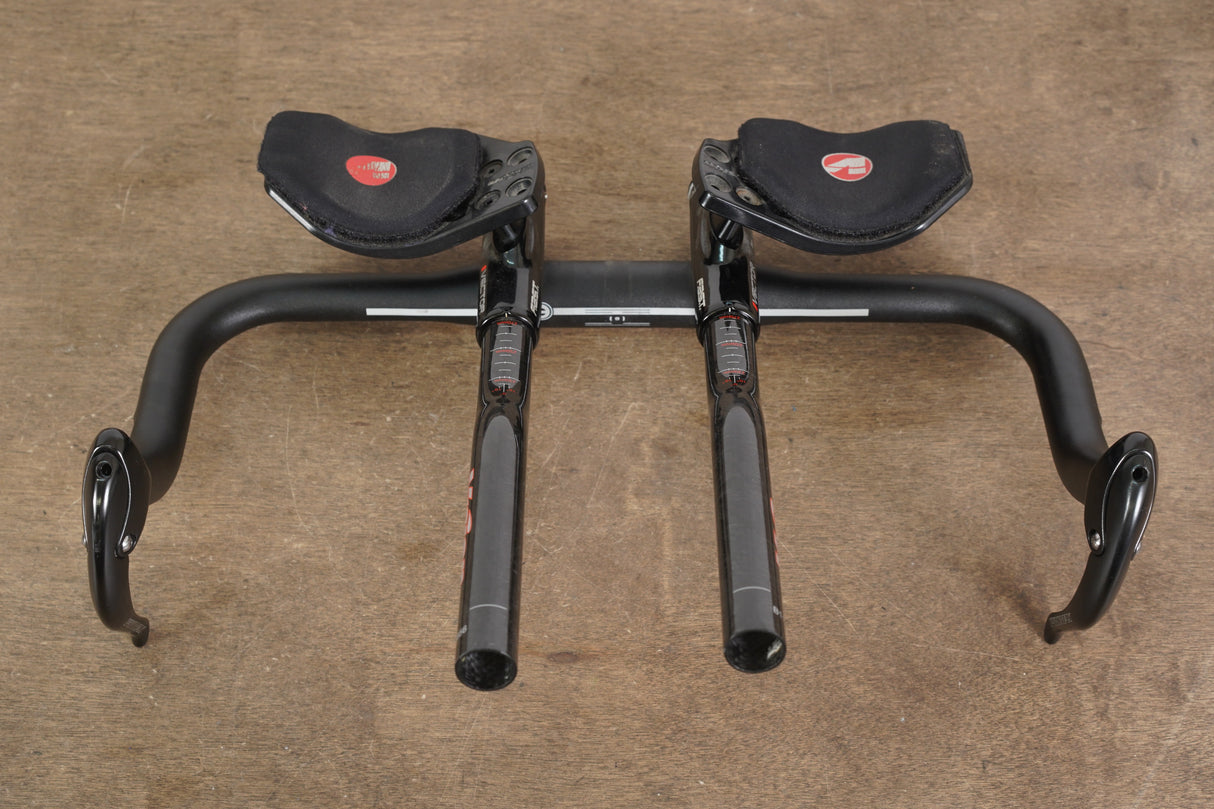 41cm Cannondale Alloy Aero TT Handlebar + Vision Vector Carbon Extensions TT Triathlon