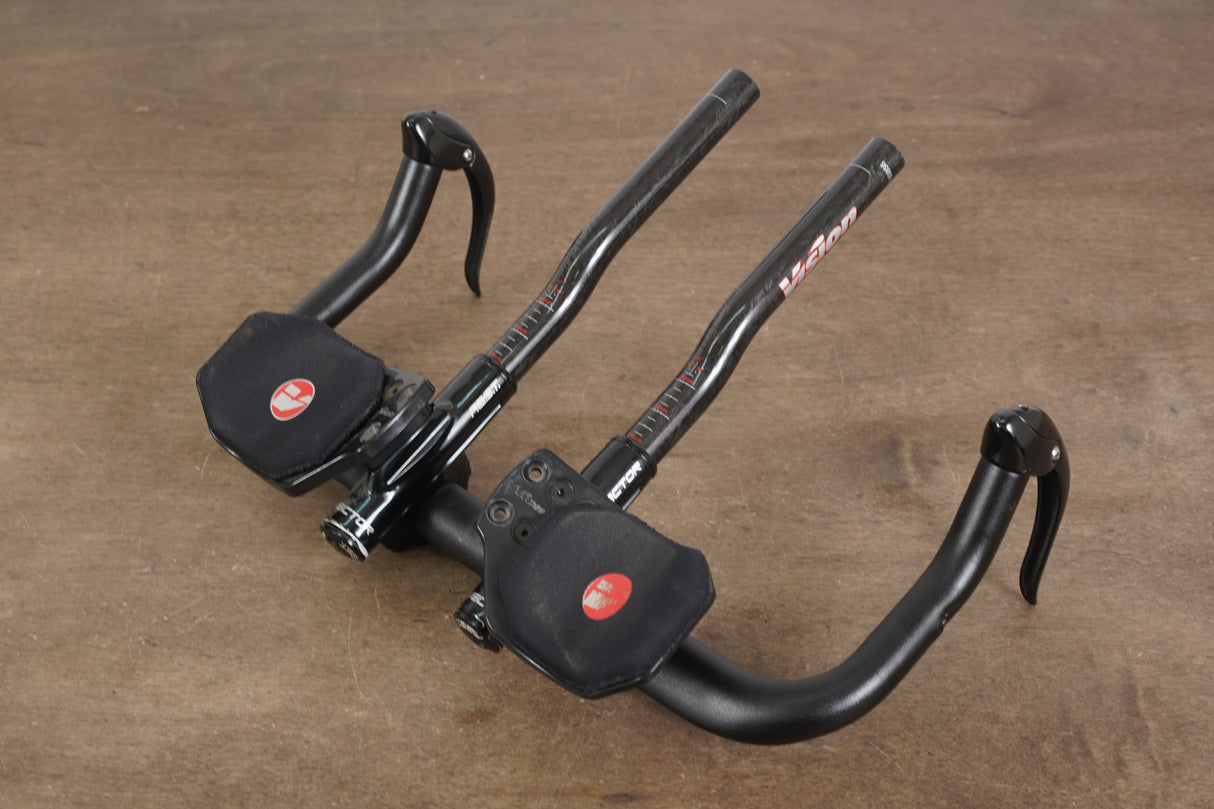 41cm Cannondale Alloy Aero TT Handlebar + Vision Vector Carbon Extensions TT Triathlon