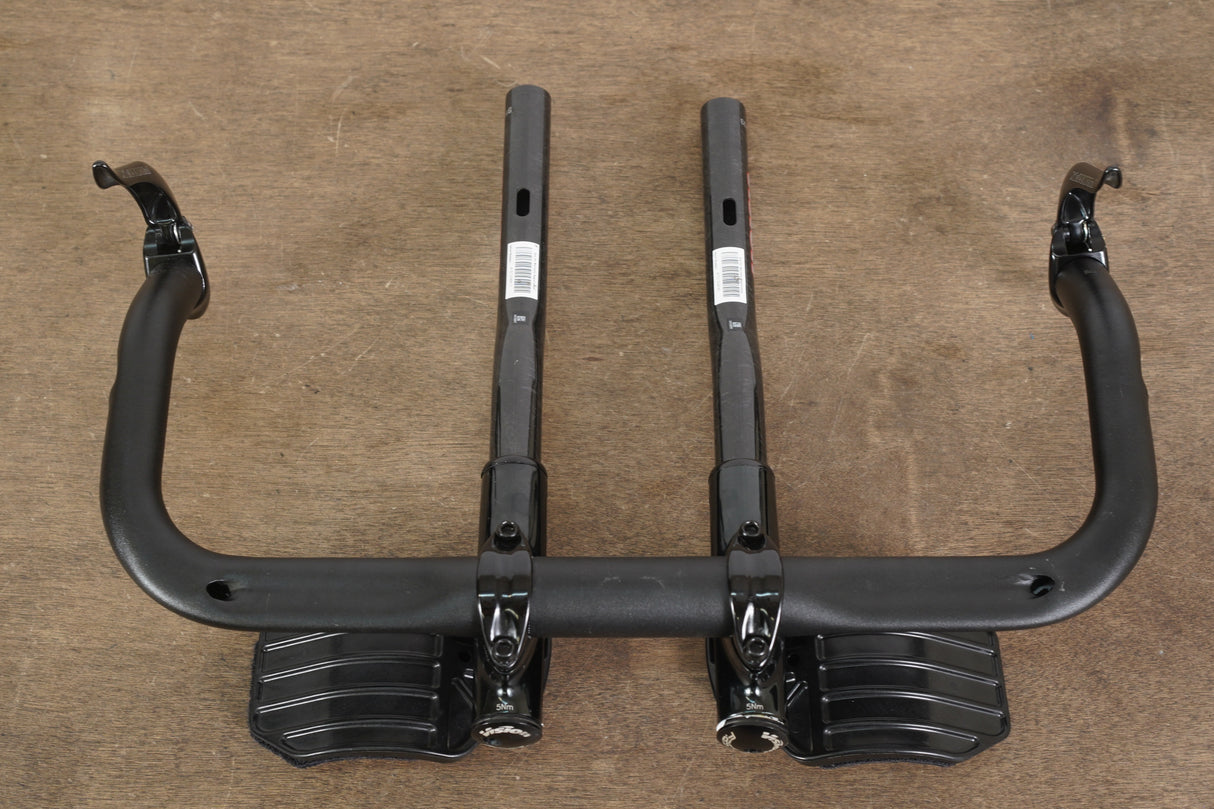 41cm Cannondale Alloy Aero TT Handlebar + Vision Vector Carbon Extensions TT Triathlon