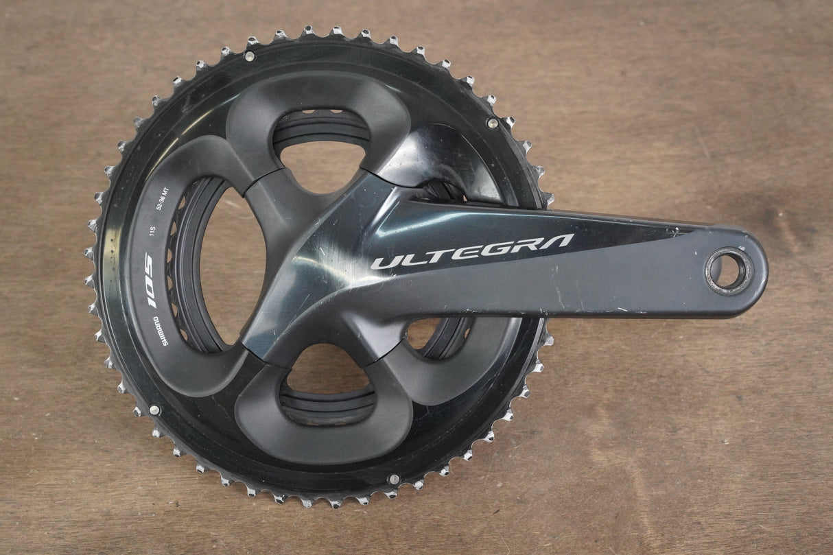 172.5mm 52/36T Shimano Ultegra FC-R8000 11 Speed Crankset 8000