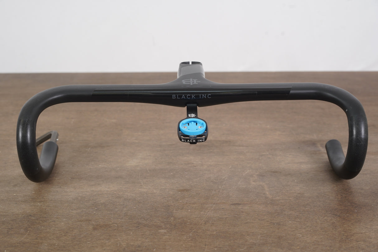 42cm 100mm -6 Degree Black Inc. Carbon Barstem Handlebar + Mount 1 1/8"