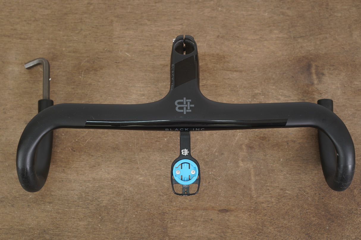 42cm 100mm -6 Degree Black Inc. Carbon Barstem Handlebar + Mount 1 1/8"