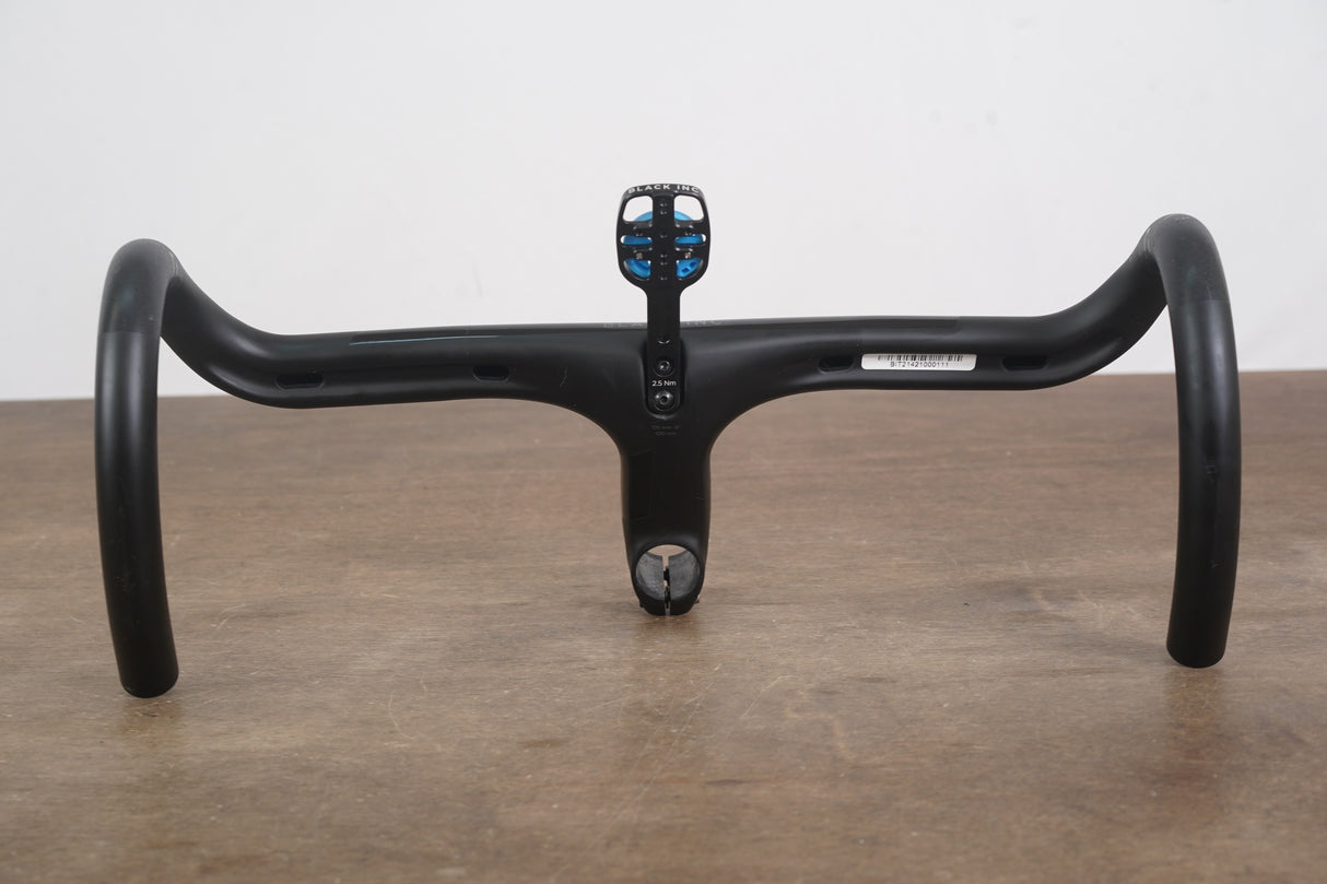 42cm 100mm -6 Degree Black Inc. Carbon Barstem Handlebar + Mount 1 1/8"