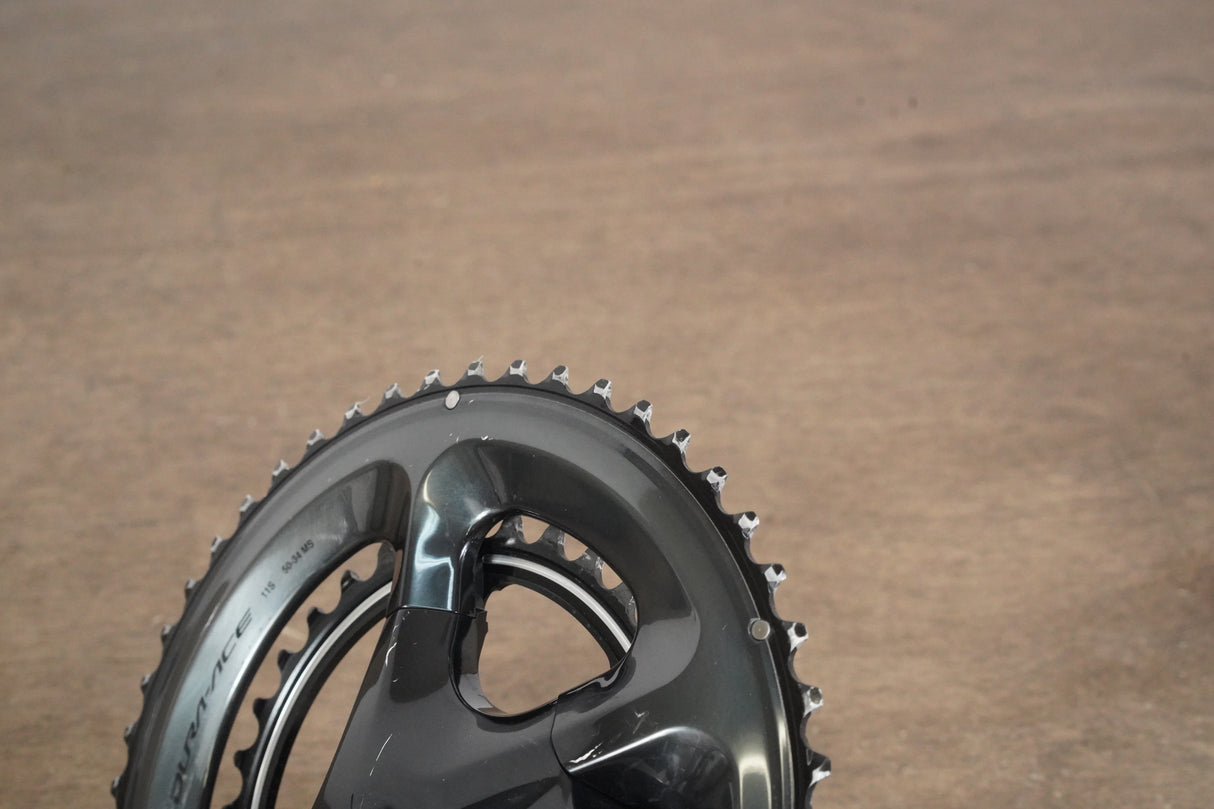 172.5mm 50/34T Shimano Dura-Ace FC-R9100 11 Speed Crankset 9100