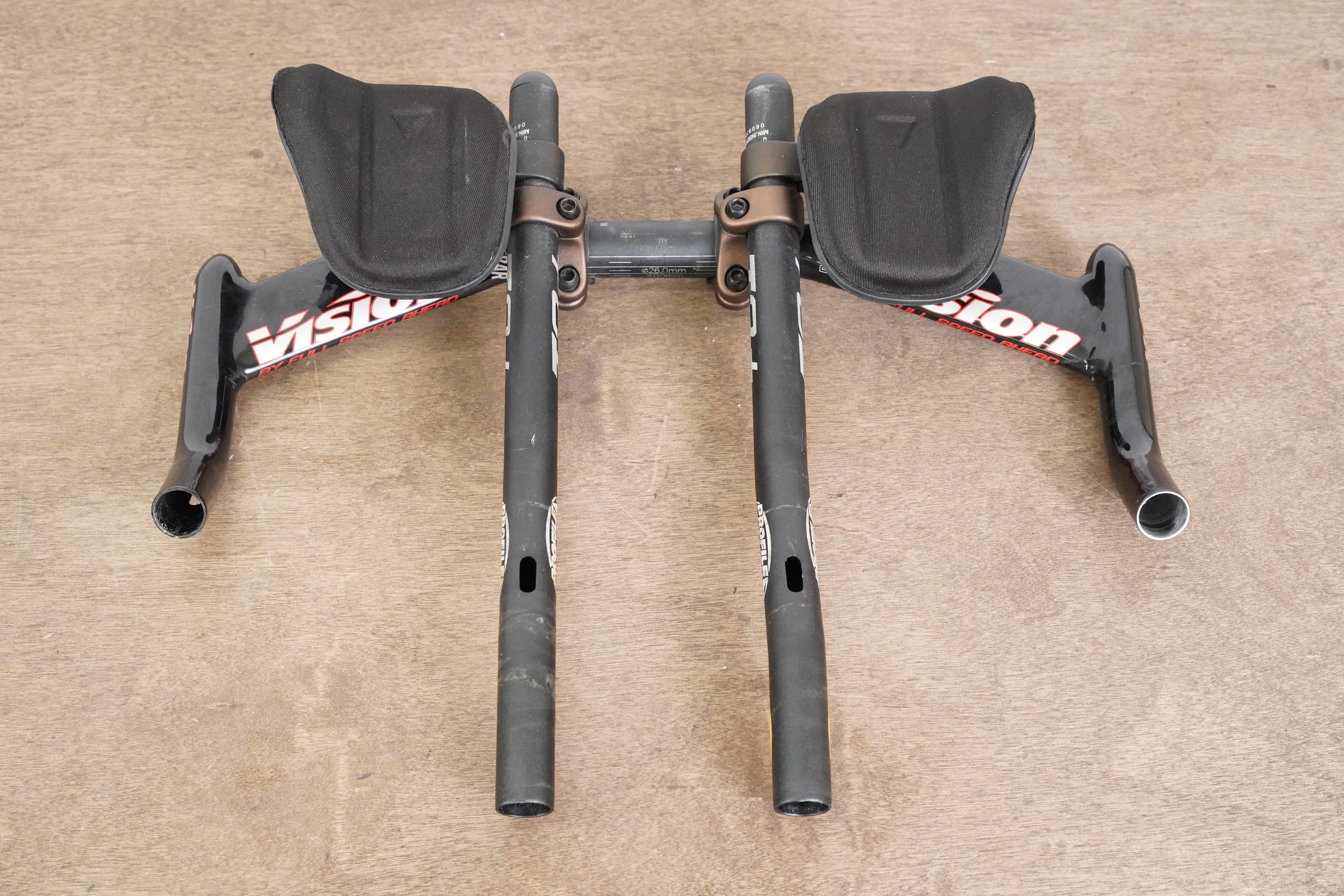 Triathlon extenders Profile Design 39ah Aluminum Extensions