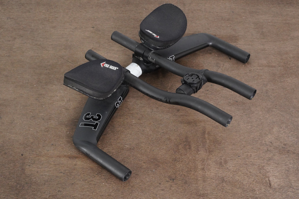 40cm 3T Brezza II Team Carbon Base Bar + Carbon 3T Extensions TT Triathlon Handlebar