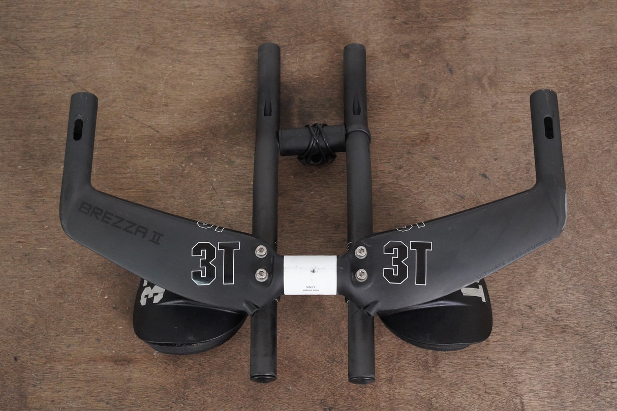 40cm 3T Brezza II Team Carbon Base Bar + Carbon 3T Extensions TT Triathlon Handlebar