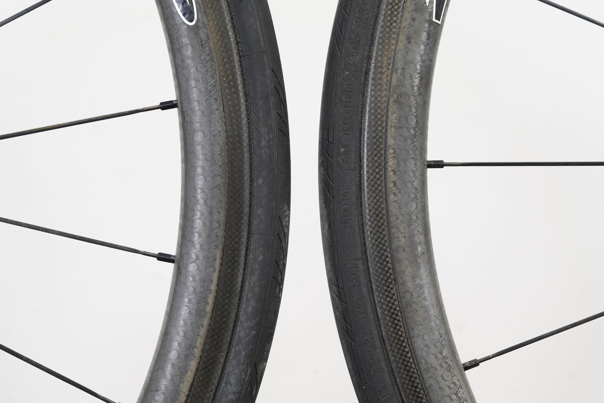 Zipp 202 Firecrest Powertap Carbon Clincher Rim Brake Wheelset Campagnolo 10 Speed