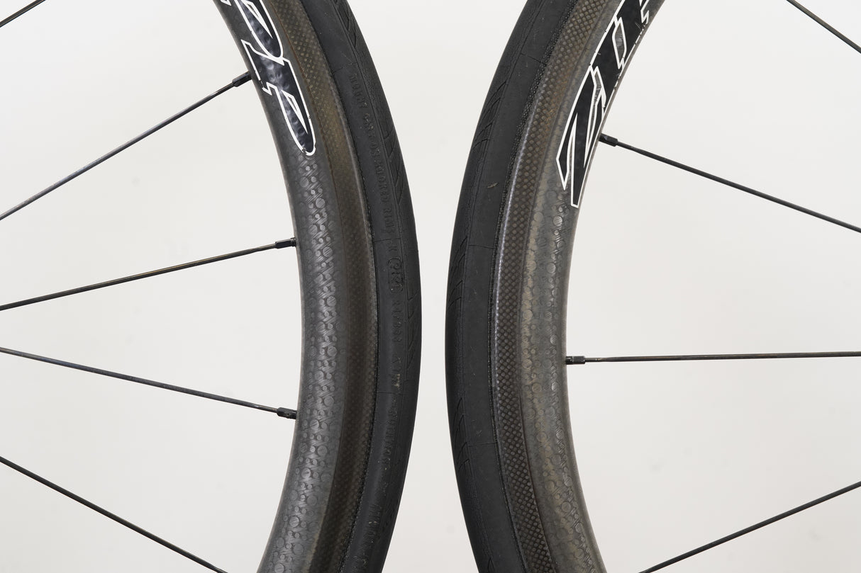 Zipp 202 Firecrest Powertap Carbon Clincher Rim Brake Wheelset Campagnolo 10 Speed