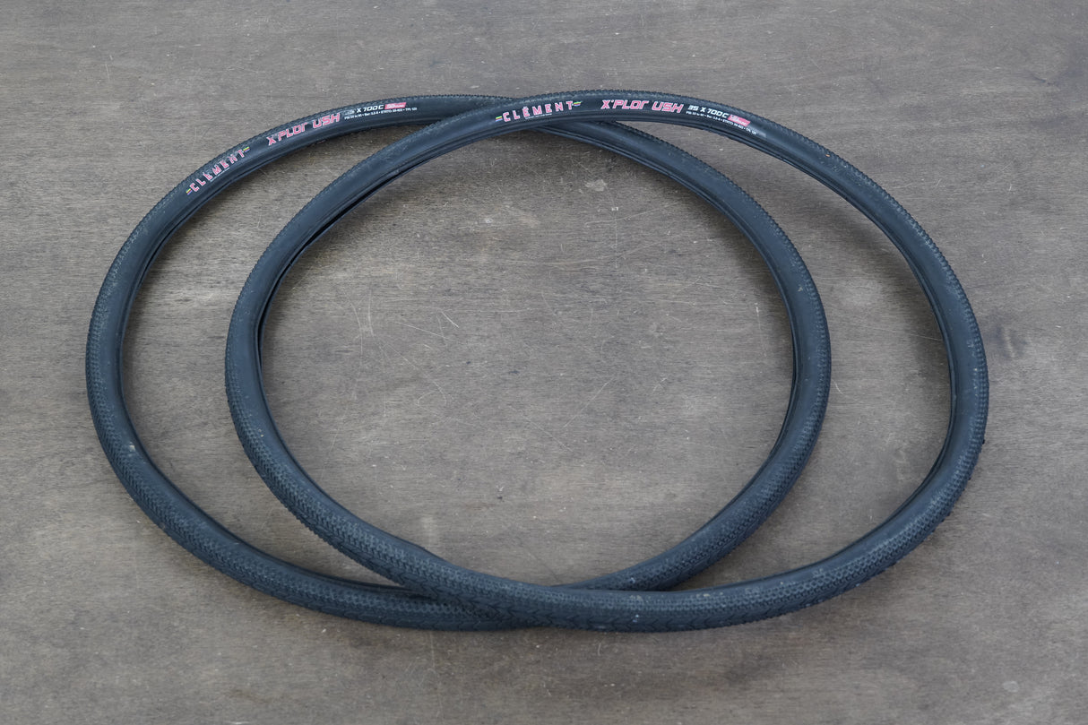 (2) 700x35C (35mm) Clement X'Plor USH Tire Clincher Gravel CX Tires