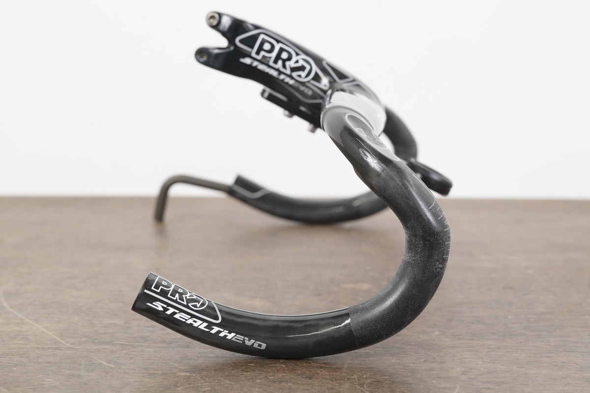 46cm 90mm PRO Stealth EVO Carbon Compact Barstem + Mount 1 1/8"