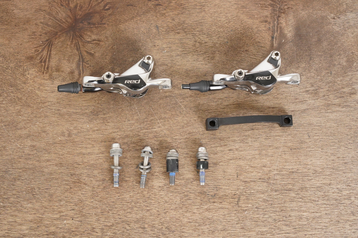 (2) SRAM Red Hydraulic Disc Brake Post Mount Road Calipers