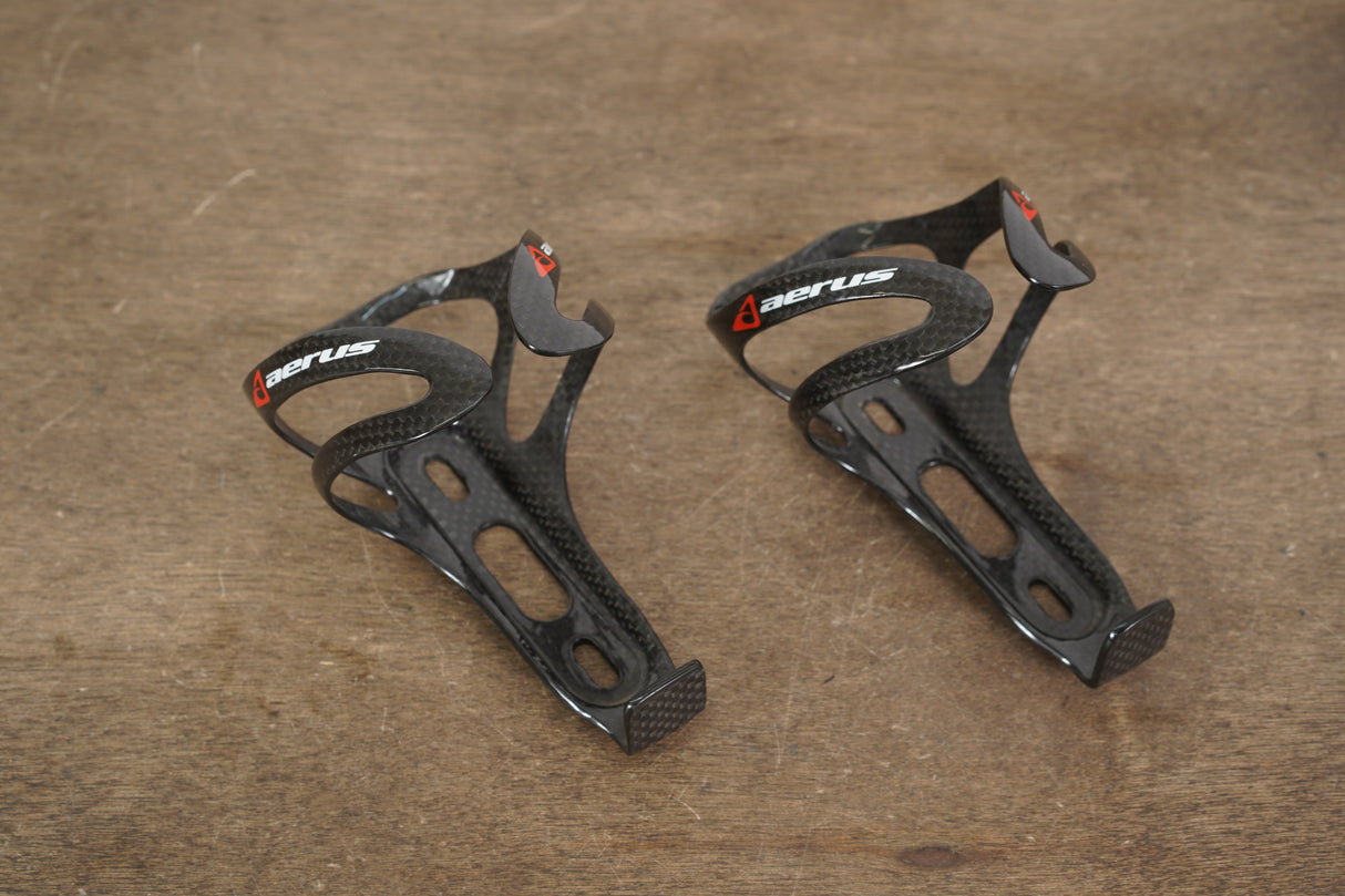 (2) Aerus Carbon Water Bottle Cages 45g