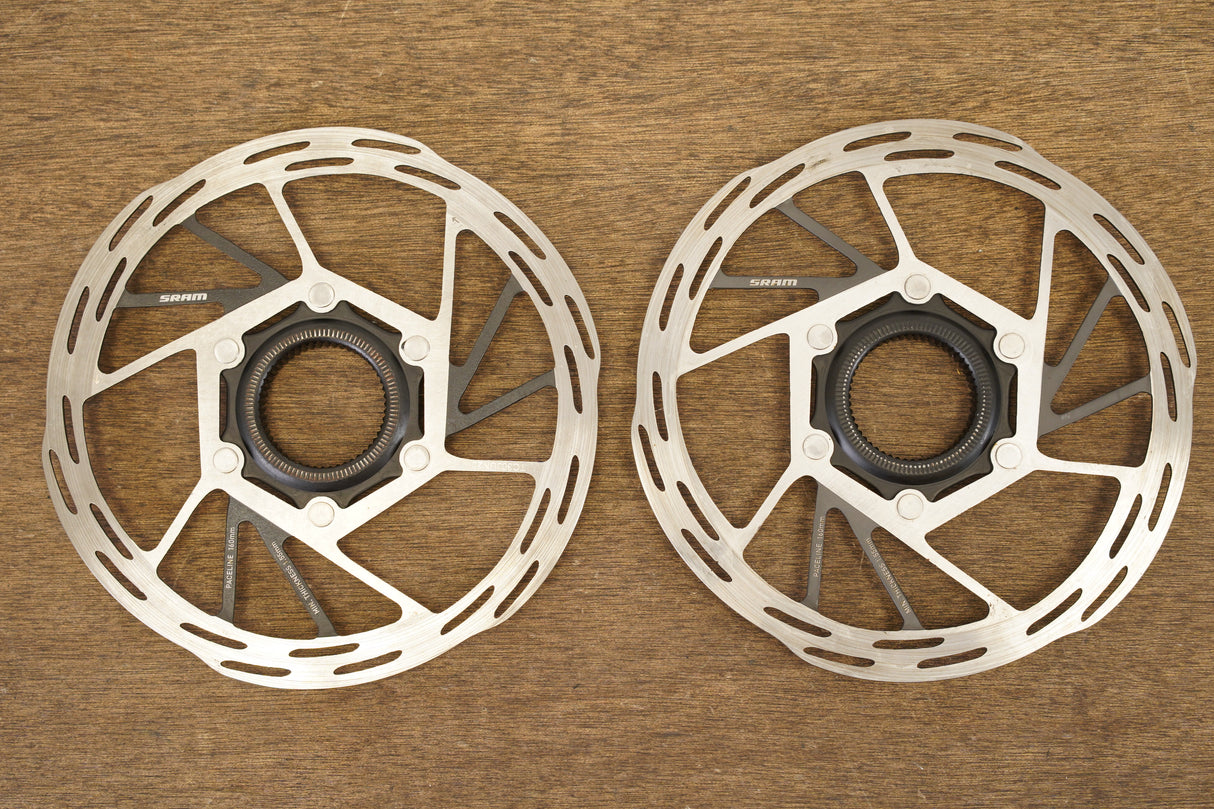 (2) 160mm SRAM PaceLine Center Lock Disc Brake Rotors